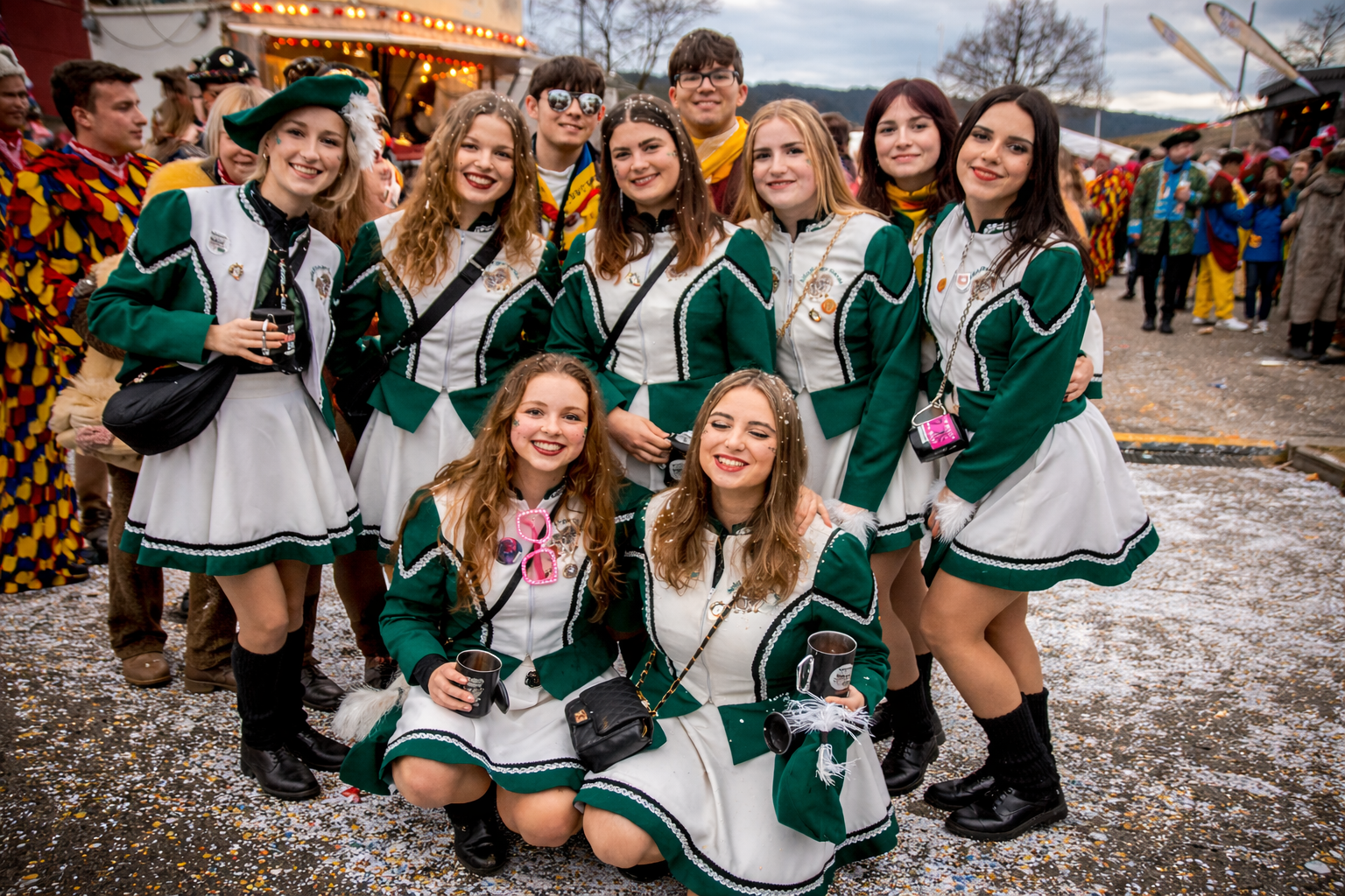 Dance group at an event